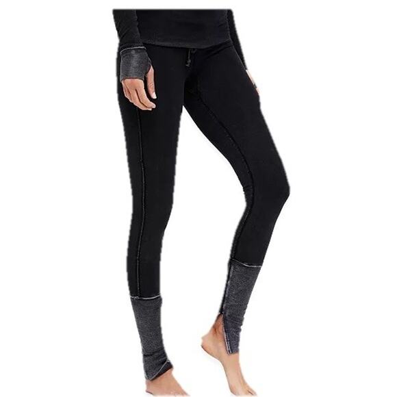 FP Free People Movement Medium Women Foldover Waist Bend Leggings Yoga O7 - Picture 6 of 11